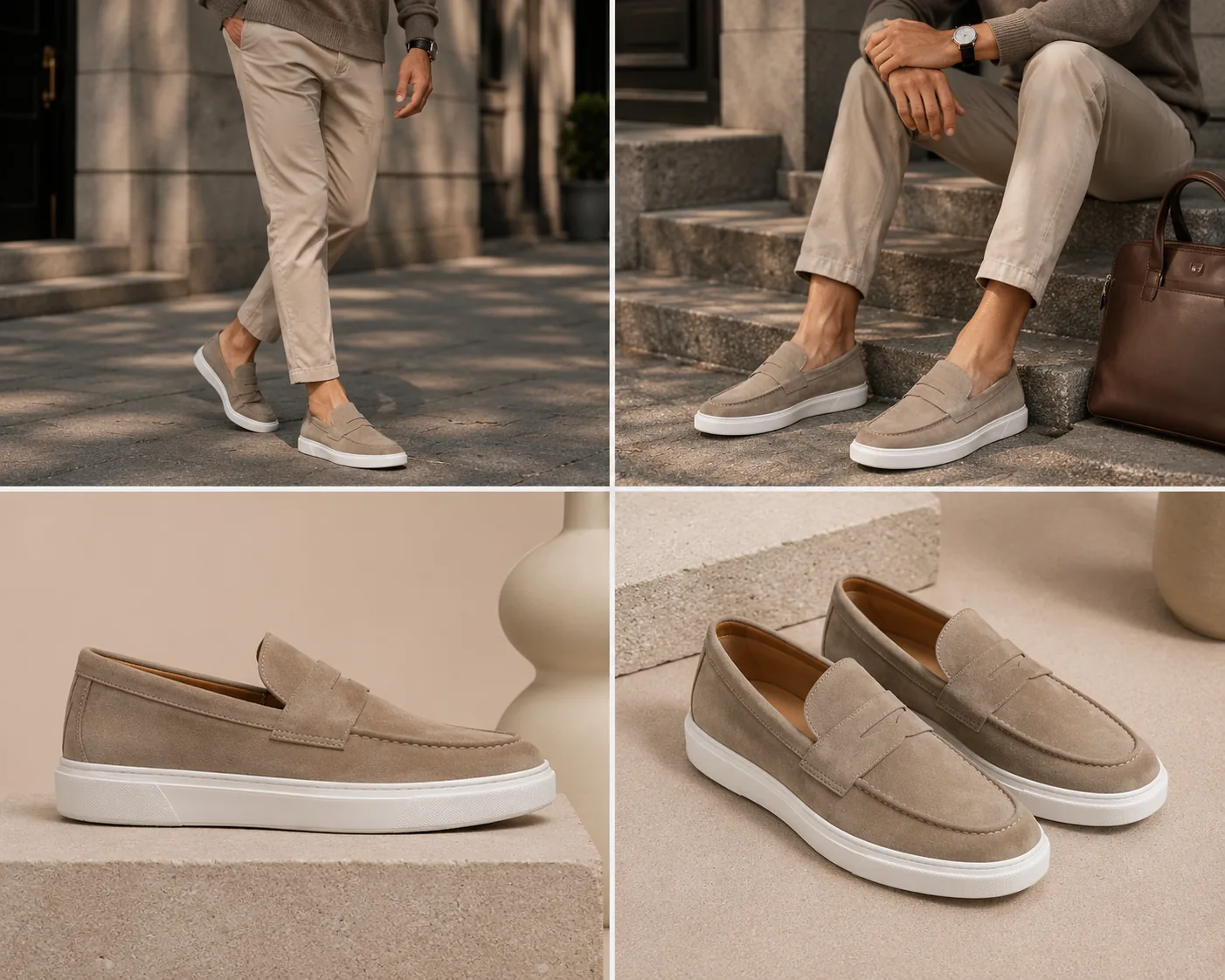 Bağcıksız Erkek Süet Sneaker