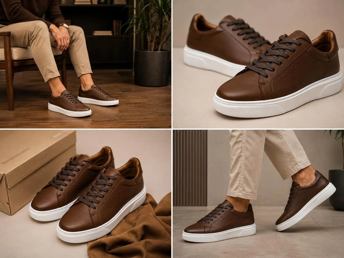 Premium Erkek Deri Sneaker