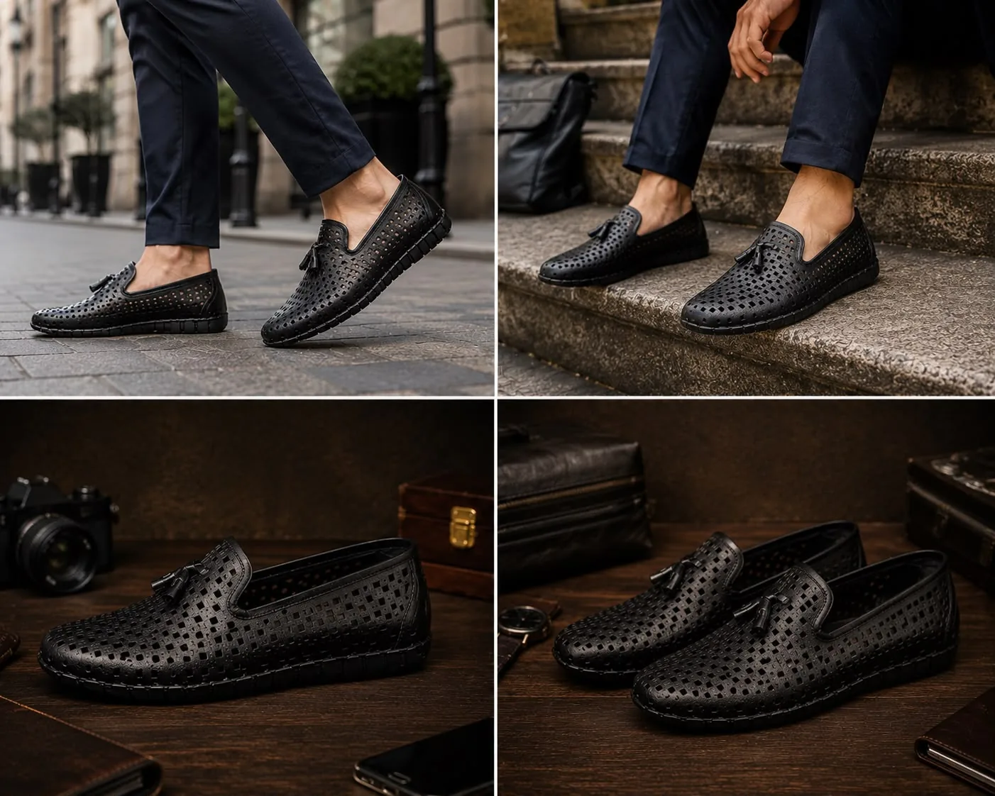 Dona Luma Delikli Deri Erkek Loafer 